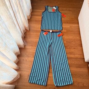 SIMON MILLER Striped Blue and navy Women's 2 piece